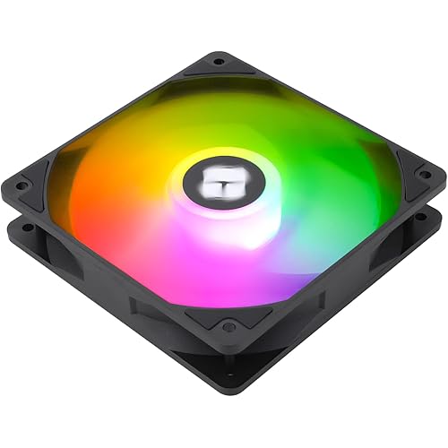 Thermalright TL-C12C-S X3 CPU Fan 120mm ARGB Case Cooler Fan, 4pin PWM Silent Computer with S-FDB Bearing Included, up to 1550RPM Cooling Fan（3 Quantities）