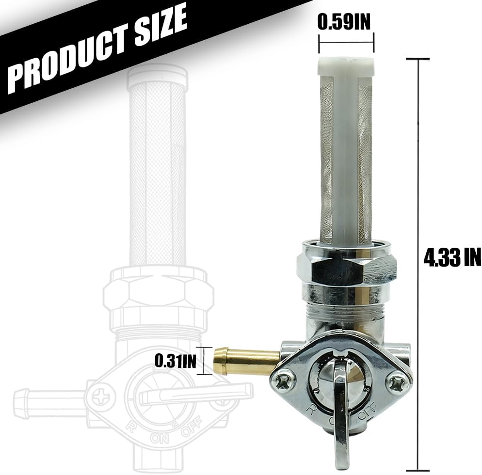 Fuel Valve Petcock 62167-81 Fits For Harley Davidson Sportster 1200 1000 883 Big Twin Dyna Electra Glide Fatboy Heritage Softail Springer Low Rider Tour Glide Road King 1975-UP 62168-81