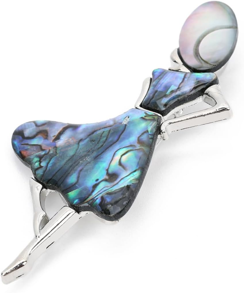 2 Pcs Girls' Brooches Friend Beauty Girl Brooch Abalone Shell Brooch Wedding Decoration