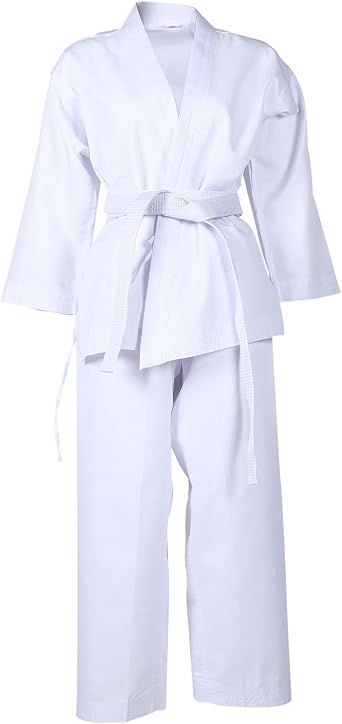 HANABASS Black Karate Gi Taekwondos Gear Adult Polyester Training Uniform