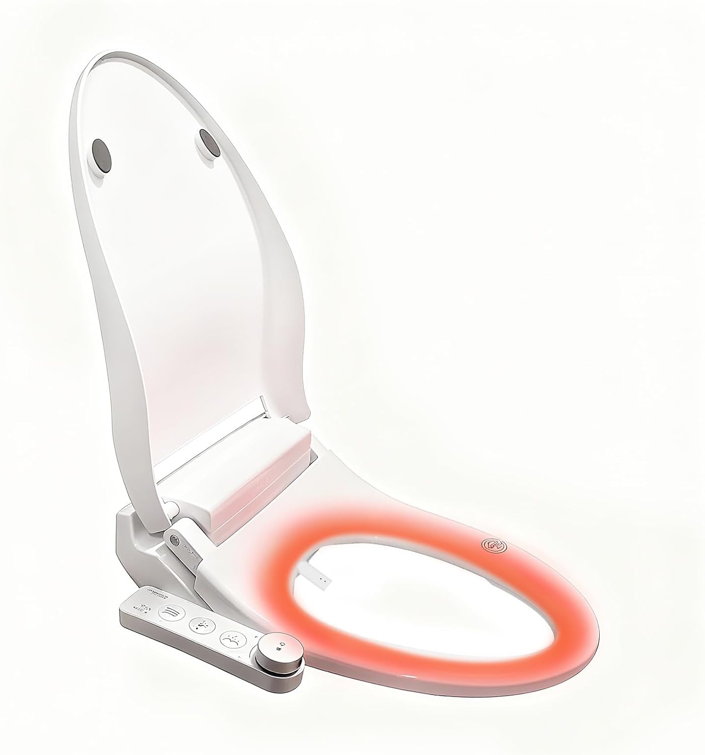 Bidet Toilet Seat, Electric Heated Toilet Seat with Instant Warm Bidet Wash & Turbo Warm Air Dryer, Soft Closed Toilet Lid, Night Light, Elongated