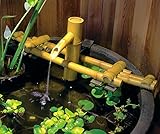 Aquascape 78308 Poly-Resin Adjustable Pouring Bamboo Fountain, Extends from 18 to 30 inches Long to...