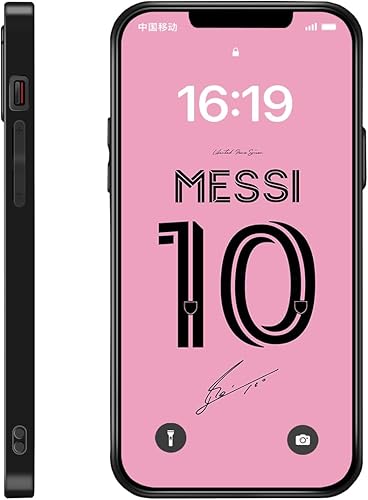 Miniatura 2 de ZERMU - Funda para iPhone 13, Lione%l Mess%i Super Soccer Star Miam%i #10, protección completa, silicona suave, TPU, absorción de golpes, funda para