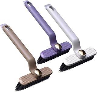 3pcs Rotating Crevice Cleaning Brush Hand Held Labor Saving Brush | PP and ABS Build, Comfortable to Hold Design, Kitchen Bathroom Window Track Use, Compact Household Tool Set