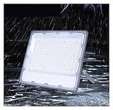 Amplio ángulo de iluminación: con un ángulo de iluminación de 120°, este reflector proporciona una cobertura de iluminación amplia y uniforme, eliminando puntos oscuros y creando un ambiente exterior más seguro.