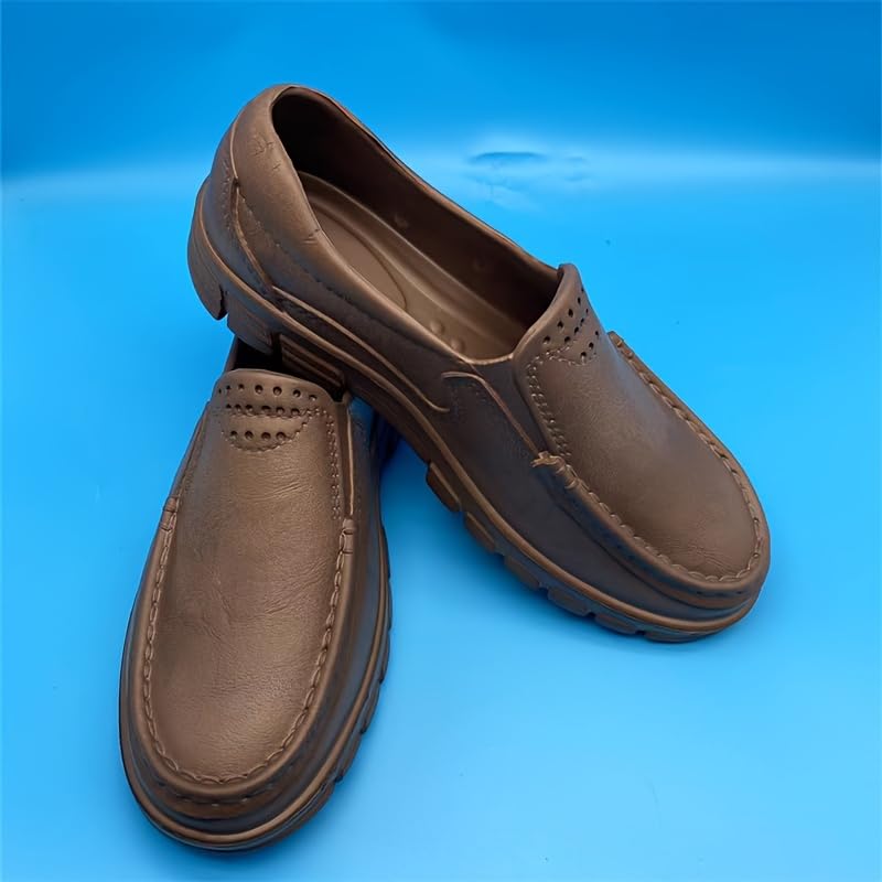 Men's Flat-Bottomed Chef's Work Shoes, Sturdy and Durable, Water-Resistant and Slip-Resistant, Easy to Put on and take Off3