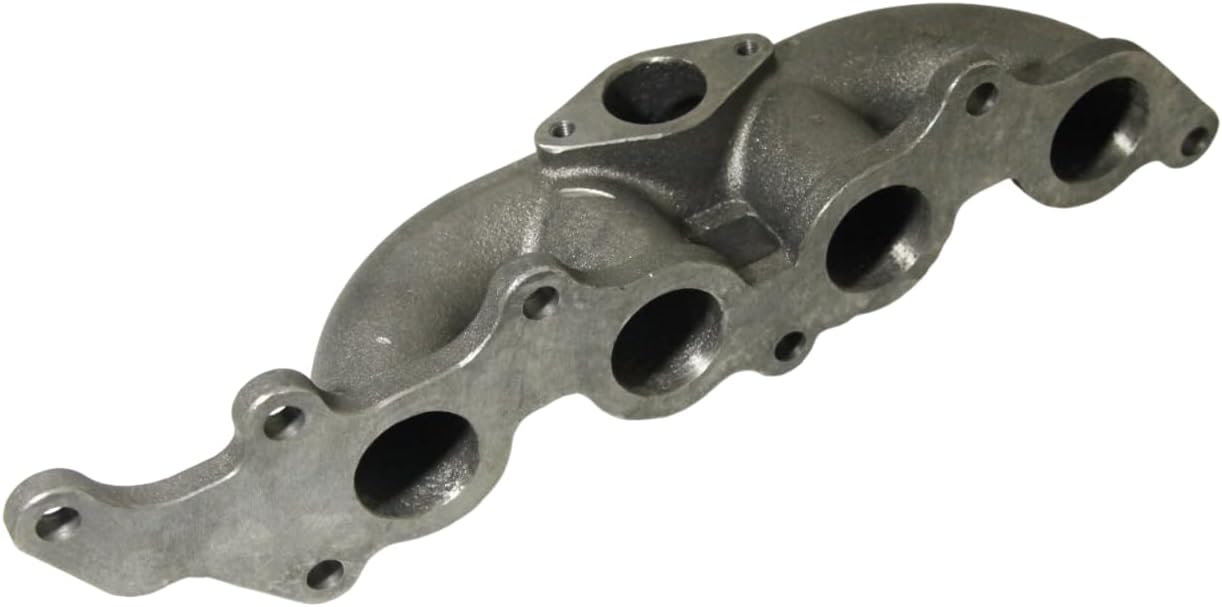 Cast Iron Turbo Manifold with T3/T4 Flange, Compatible with 2003-2007 Ford Focus 2.3L, 2004-2006 Mazda 3 2.0L/2.3L