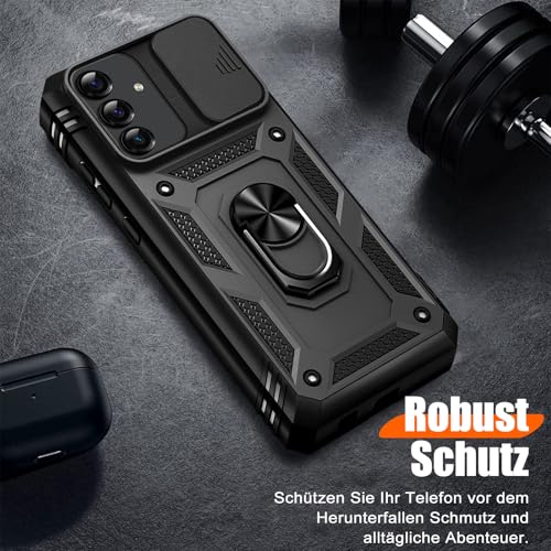 Giyer Panzerhülle für Samsung Galaxy S25 Hülle mit Schutzfolie, Handyhülle S25 Case mit Kameraschutz 360° Metall Ring Ständer… – Ansicht 6
