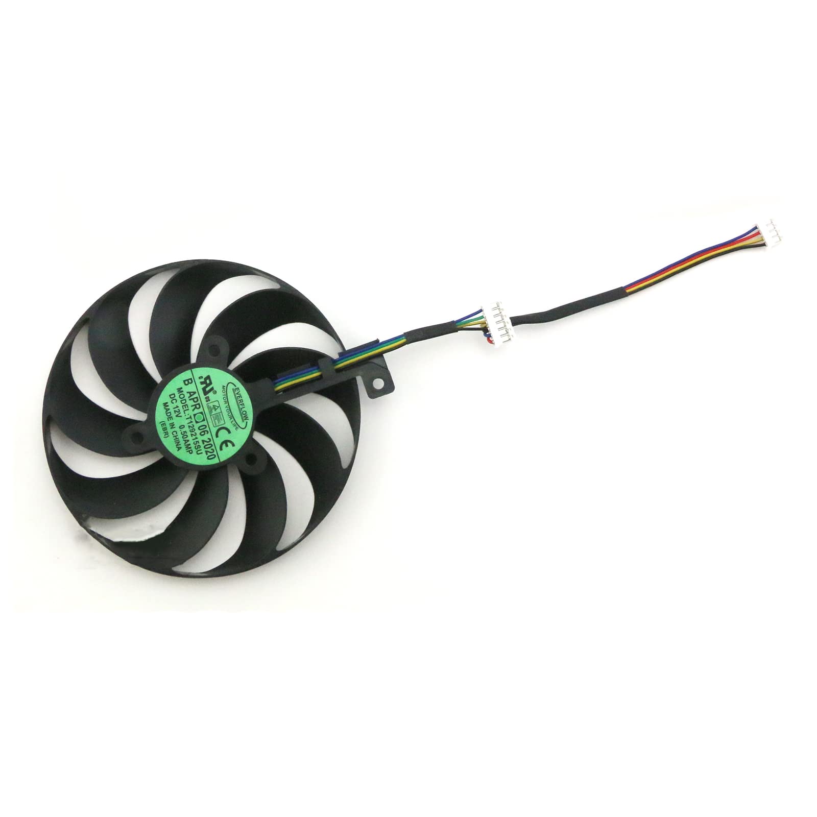 Ventilateur de refroidissement pour carte graphique T129215SU pour ASUS ROG RTX2060 2070S 2080ti RX5700XT Pièce de rechange (ventilateur gauche + milieu + droit)