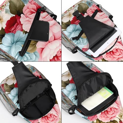 Bolso Bandolera Unisex Floral para Viaje y Senderismo miniatura 5
