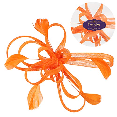 Frcolor - Fermaglio per capelli con piume