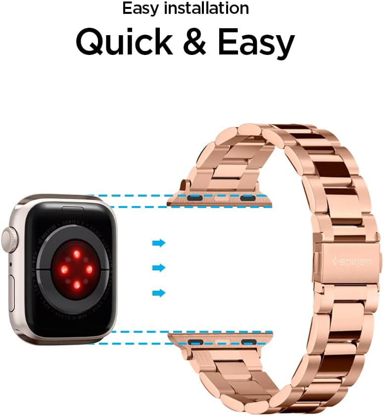 Get Discount Offer Spigen Modern Fit Designed for Apple Watch Band Series 7 (41mm), Series 6/SE/5/4 (40mm) and Series 3/2/1 (38mm) - Rose Gold Flash Deals - 70% OFF Spigen Modern Fit Designed for Apple Watch Band Series 7 (41mm), Series 6/SE/5/4 (40mm) and Series 3/2/1 (38mm) - Rose Gold