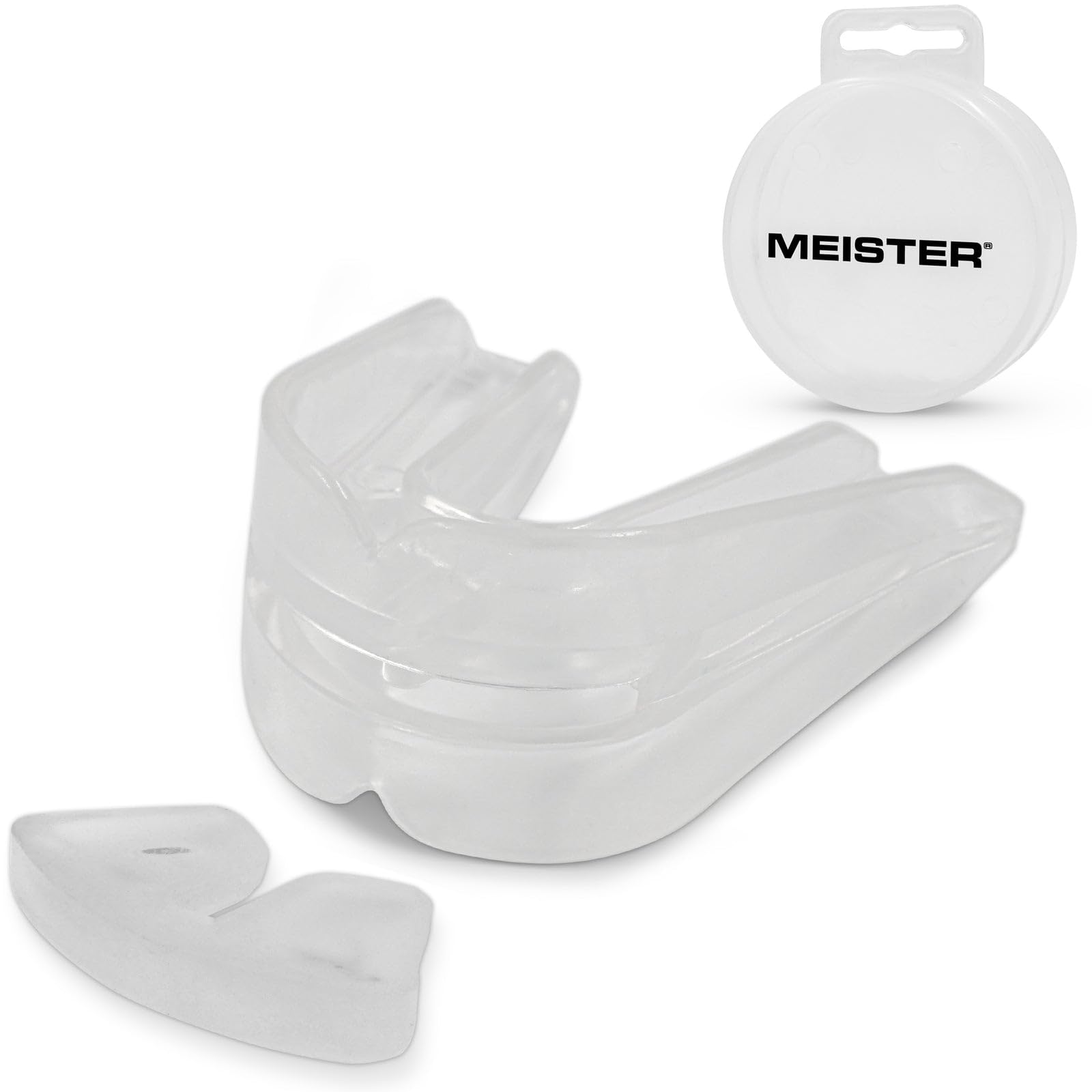 Meister Protège-Dents Double Moulable avec Étui - Transparent