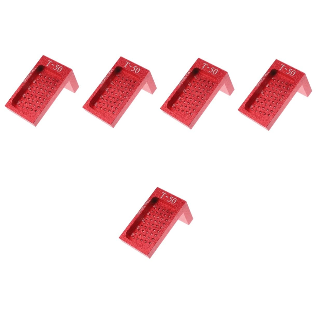 Angoily 5pezzi Righello t Lega Di Alluminio Per Falegnameria Strumento Di Misurazione Preciso Per Marcatura e Per Artigiani Architetti e Designer
