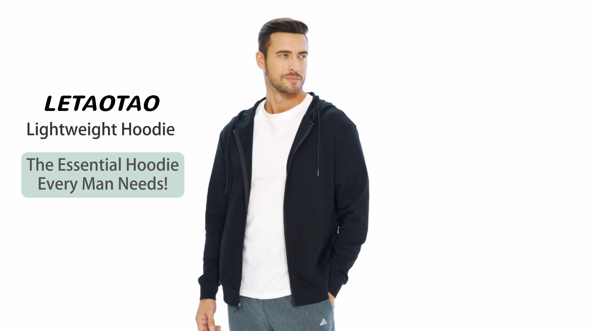 Amazon.com: LETAOTAO Lightweight Hoodie Men Zip Up Hooded