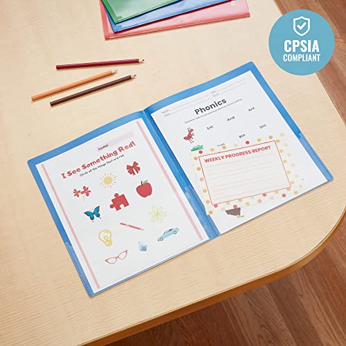 image for ECR4Kids 2-Pocket Parent-Teacher Classroom Communication Folder, Flexi