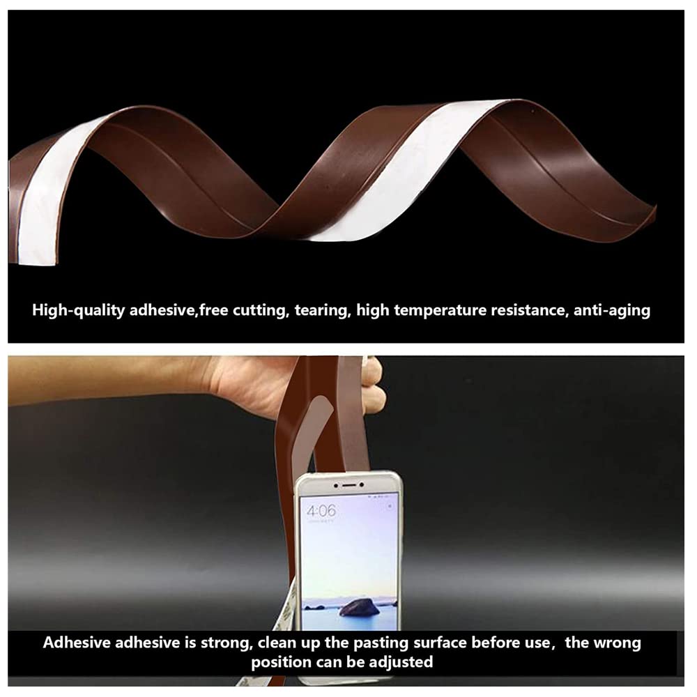 JEMESI 10M Bottom Seal Strip Tape voor waterdicht, winddicht stofbestendig, insectenbestendig transparant weer strippen voor waterdichte deur bodemafdichting (35mm