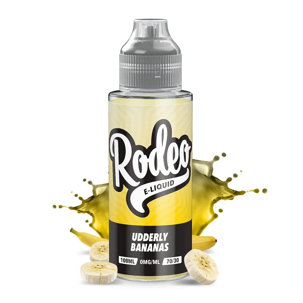 100ml Milkshake  la Banane E-Liquide, 70/30, Vape Juice E-liquide Sub Ohm  Vape Liquid Flavoured eJuice E Cigarette Liquid, Sans nicotine,120ml  bouteille, Short Fill Ecig (Rodeo E Liquid) : Amazon.fr: High-Tech