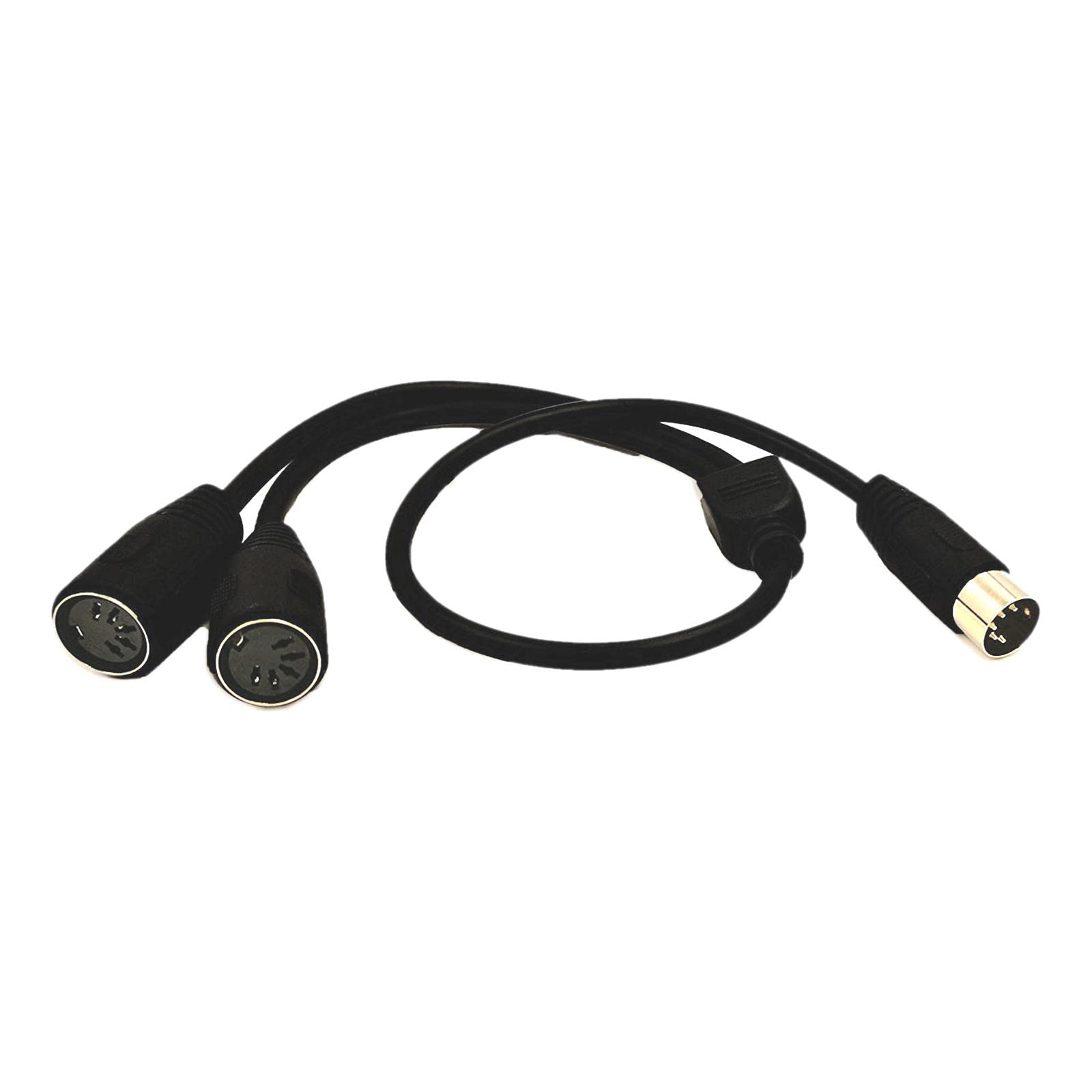 MIDI 5 Pin Male to 2 Din-5 Female Converter Cable for MIDI Keyboard Piano-picture-10