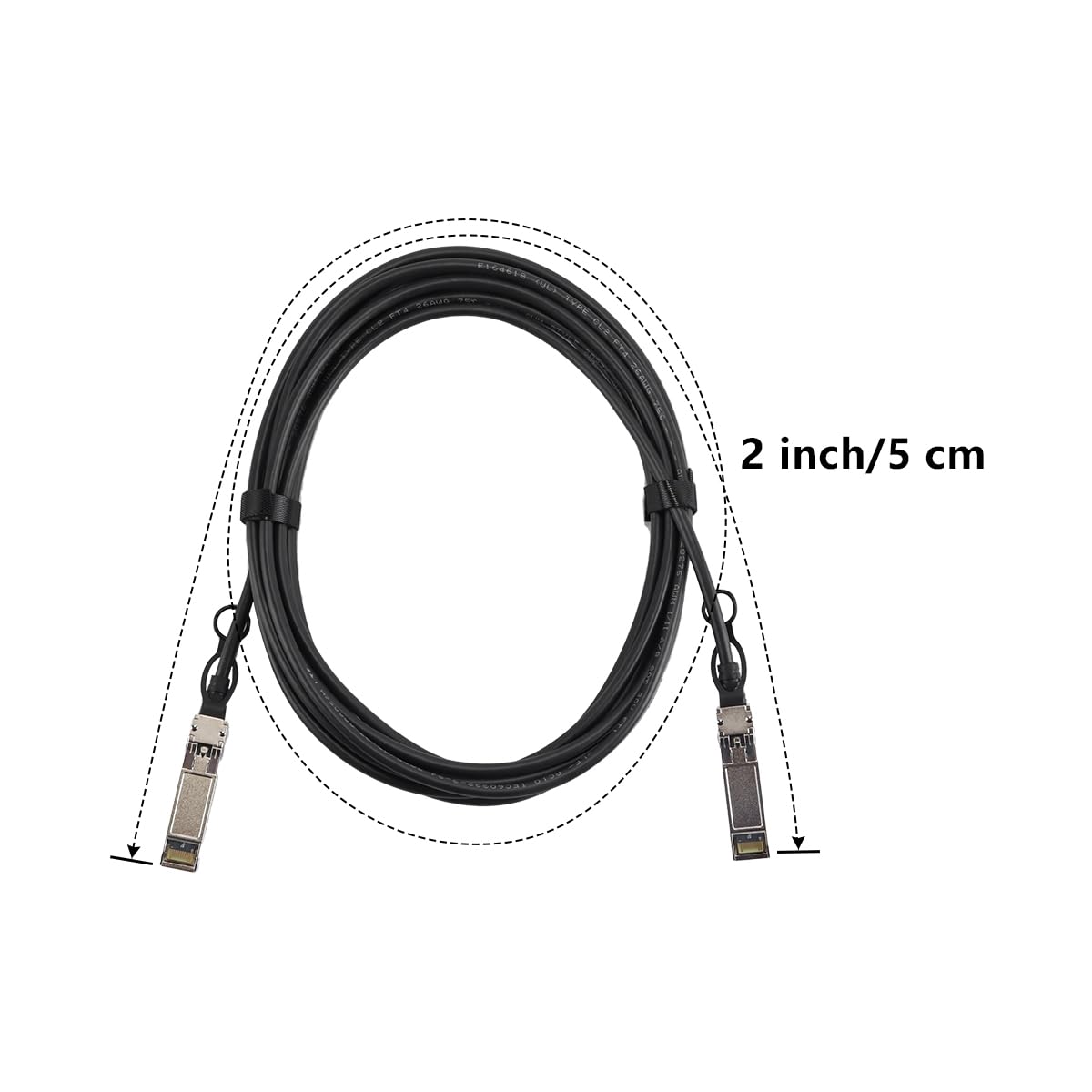 Câble Twinax SFP+ vers SFP+ DAC 5 m (16,4 pi), câble cuivre à connexion directe haute vitesse 10 Gbit/s