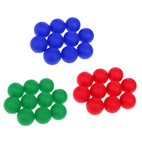 YIJU 30pcs Prática de Treinamento de Golfe Ao Ar Livre Indoor Bolas de Espuma Elástica de Golfe Pu -