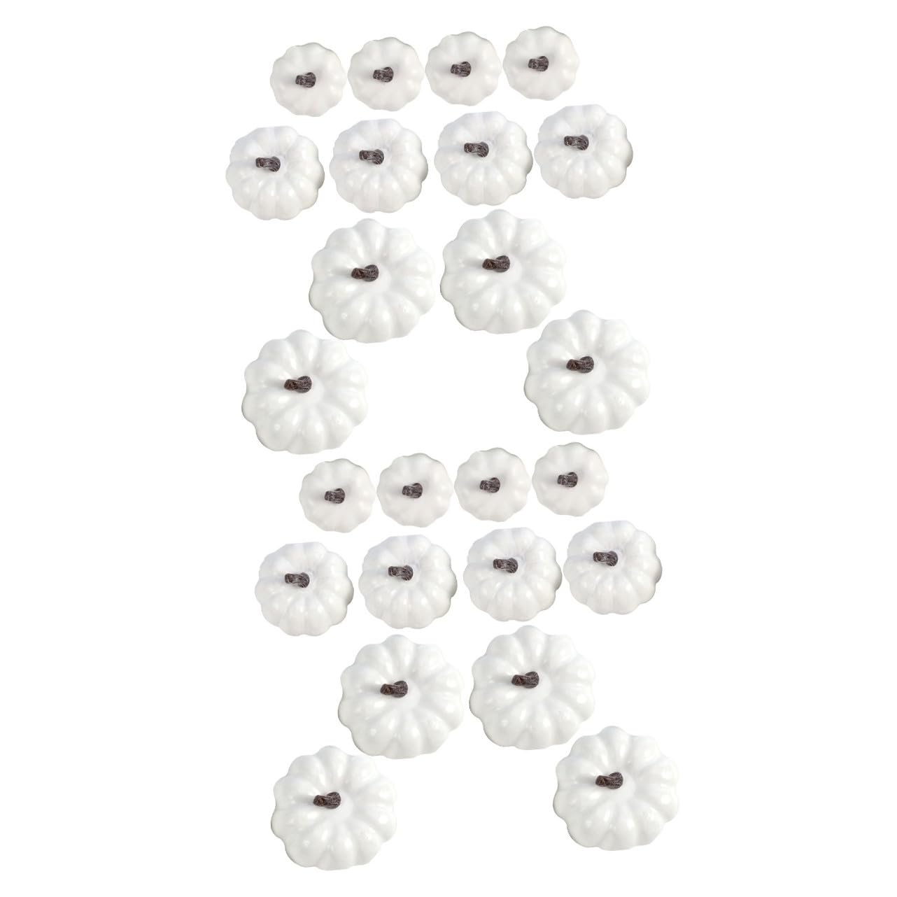 ABOOFAN 24pezzi Decorazioni Finte Di Zucche Artificiali Per Halloween Realistiche e Leggere Per Feste e Servizi Fotografici