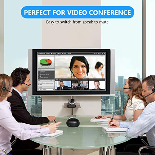 Giveet Wireless Headset With Microphone Noise Canceling, Bluetooth V5.0 Headset With Charging Base, On Ear Headphones For Cellphone, Pc, Trucker, Home, Office, Call Center, Skype, 15 Hours Playtime #TOP2