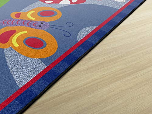 Flagship Carpets Kids And Baby Non Slip Area Rug For Home Learning Or Classroom Carpet, Playroom Or Kids Bedroom Mat, 5' X 8', Cutie Bugs #TOP3