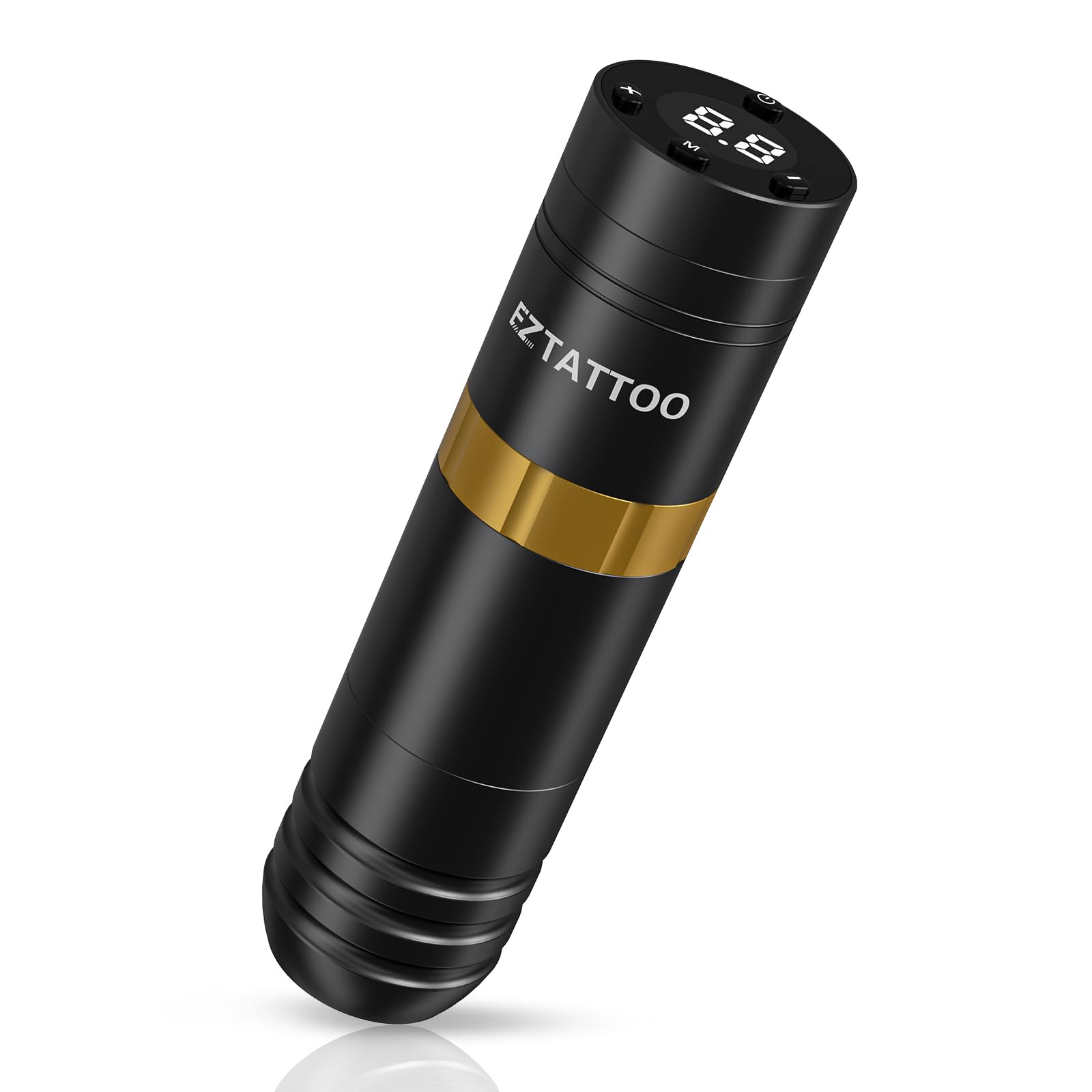 EZ Tattoo Machine Pen - Wireless Tattoo Machine with 1500mAh Battery Power Supply Rotary Tattoo Gun for Tattoo Beginners and Artists (Caster Golden)