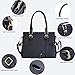 Tigpoy Women's Handbags Fashion Leather Handbags Purses For Women Tote Bag Shoulder Bag Top Handle Satchel Purse (Black)