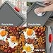 Premium Nonstick Baking Sheet Pans – Set of 3, Heavy-Gauge Carbon Steel, Warp, Dent, and Rust-Resistant – Gourmet Rimmed Half Cookie Sheet Trays, Non-Toxic for Exceptional Baking Performance