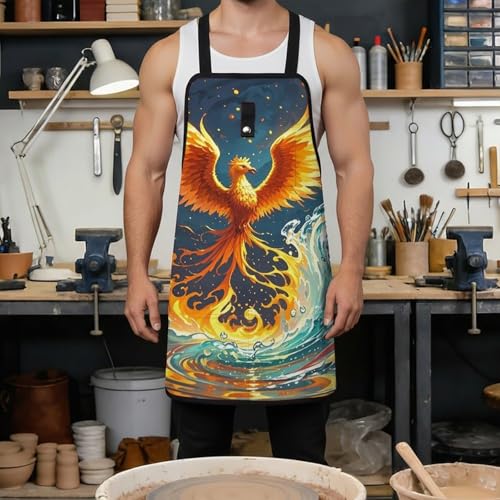 Delantal de trabajo Fire And Water Phoenix miniatura 4