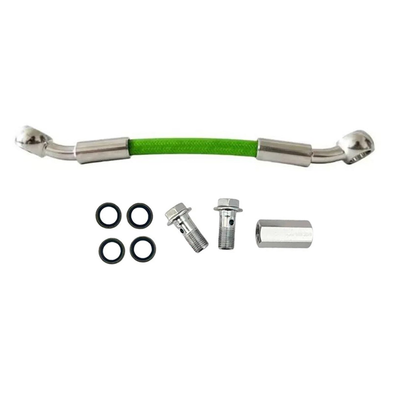 Lmnmy One Color Motorcycle Brake Clutch Line 28°-28° Motorcycle Extender Connector Rod 2Way Adapter Brake Clutch Hose Fittings Hydraulic Oil Pipe 10Mm Banjo Accessories(140Cm)