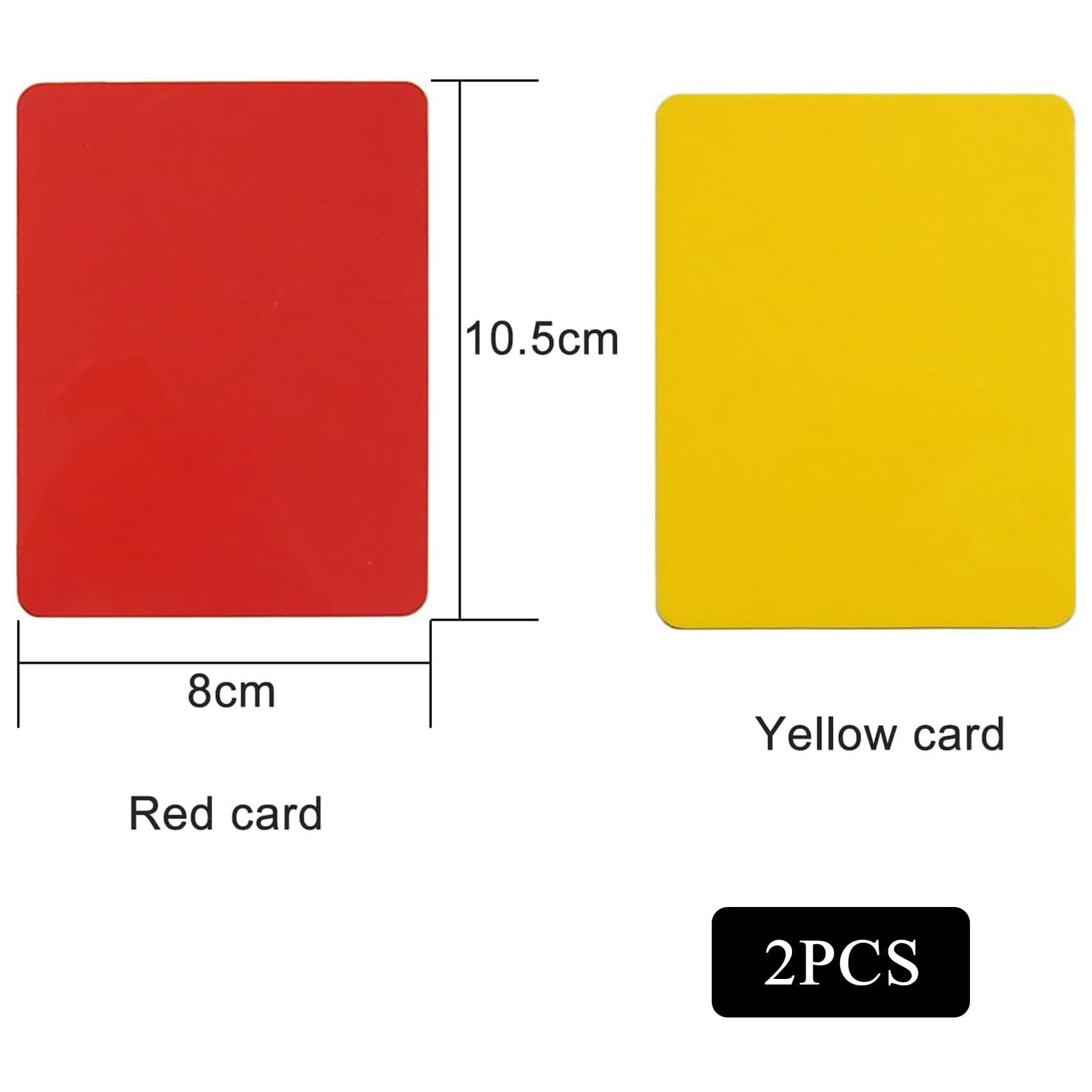Tarjetas de árbitro para Fútbol Fútbol, PVC Tarjeta Roja y Tarjeta Amarilla, Tarjetas Amarillas Rojas, con Tarjetas Arbitro Futbol Rojo y Amarillo