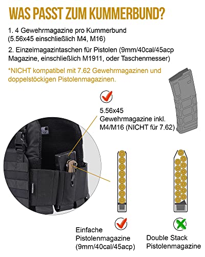 Chaleco táctico de bajo perfil OneTigris porta placas para airsoft y cs 3