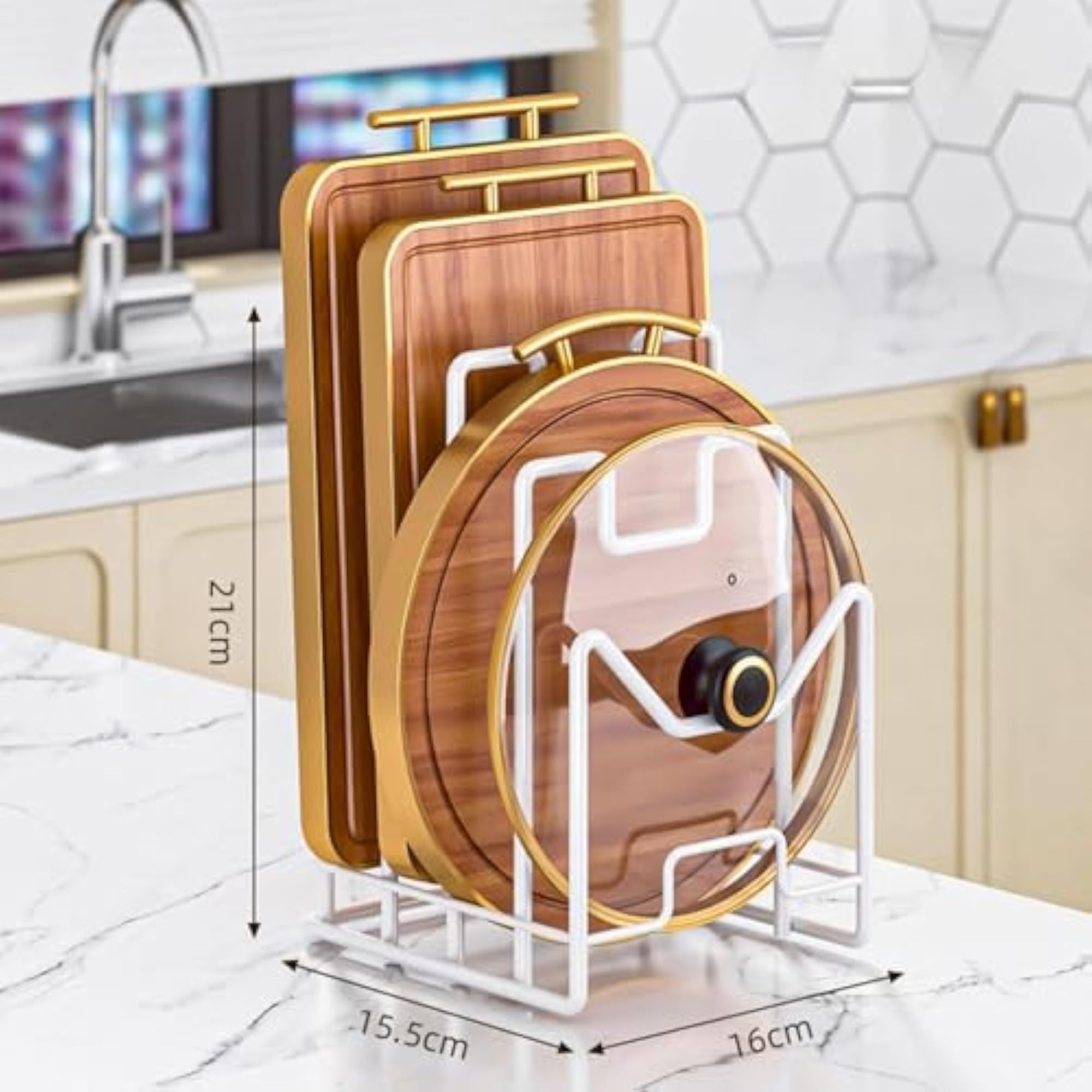 Cutting Board Storage Rack Stand for Plates and Boards