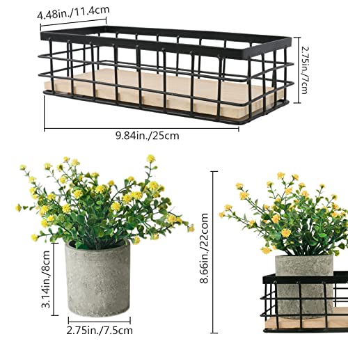 Small Fake Plants Mini Artificial Potted Plants, 3 Potted Artificial Plants Flowers For Home Decor Indoor, Fake Plants Bedroom Aesthetic, Fake Plants For Living Room, Bathroom, Shelf, Coffee Table #TOP3