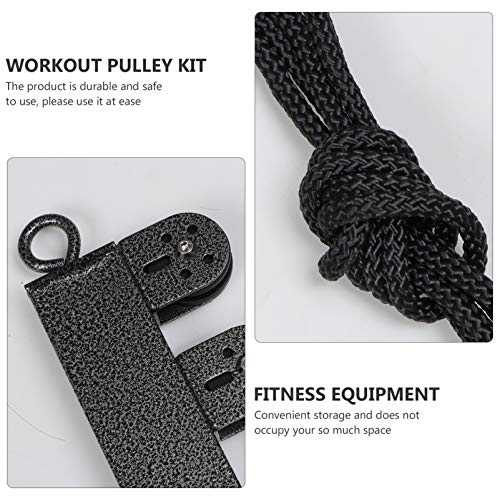 Sistema de polia da Besportble, exercitador de força no antebraço, pesos, aderência para treino com