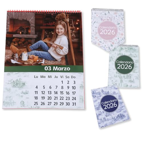 Calendario 2026 fotos tamaño grande para decorar el hogar u oficina