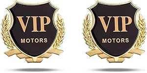 Amazon.com: Set/2Pcs 3D VIP Emblem for Car, VIP Car Side Fender Rear ...