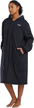TYR Hydrosphere Tech Adult Swim Parka - Swimming Cover Up for Women, Men - Fleece Lining, Multiple Pockets