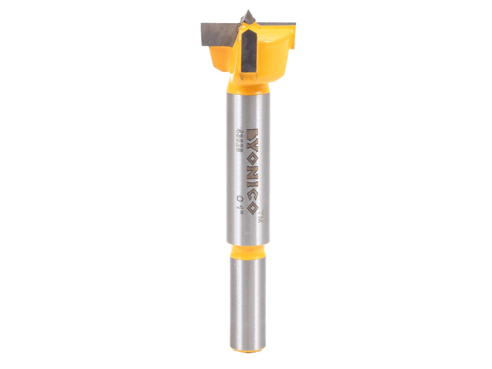 Yonico 43028C 1-Inch Diameter Carbide Forstner Drill Bit 10mm Shank
