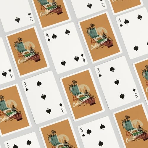 Lantern Press Baraja de Poker Livermore California 52 Cartas miniatura 4