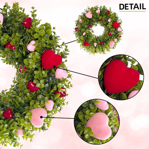 Couronne à ressort verte HipTree 48,3 cm solution déco de porte - 3