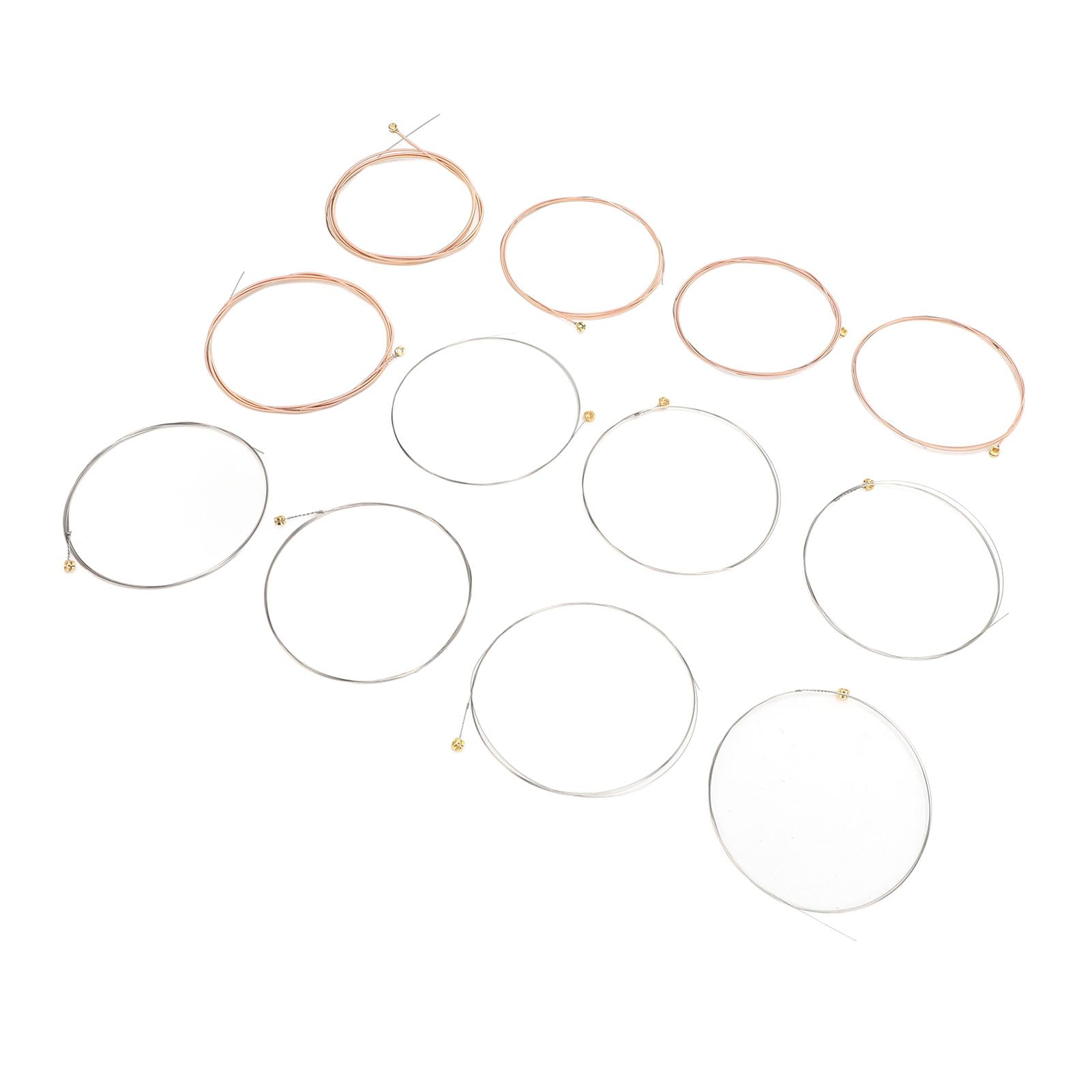 12 Pcs Acoustic Guitar Strings, 12?52 Gauge Phosphor Bronze Guitar Strings Replacement for 12 String Acoustic Guitar (R12)