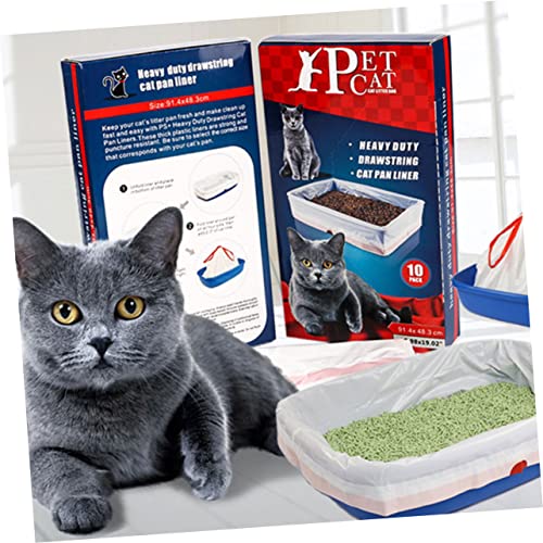 Angoily 10 Pcs o cachorro sacos de lixo de viga bolsa de limpeza de areia de gato bolsa de areia par
