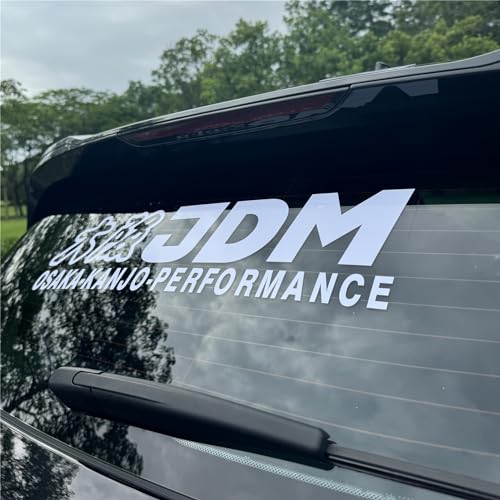 Image of Car Styling Vinyl Sticker for JDM Osaka Performance Decal Auto Front Rear Windshield Window Applique (White, 40x11cm)