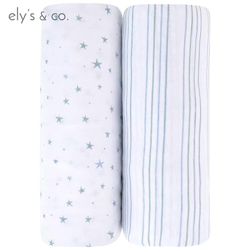 Miniatura 2 de Juego de sábanas de moisés, 2 unidades, sábanas de moisés para bebé con 100% algodón de jersey, sábanas para cuna para bebé niña y niño, esenciales