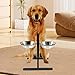 Bothyi Elevated Bowl Stand Adjustable Height Feeding Station Upgrade Bowl Stand for Indoor Cats