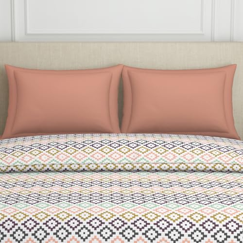 Image of Welspun Polycotton Ac Comforter Double Bed Quilt Blanket | 120 TC Duvets for Double Bed | Health Layer & Machine Washable | (88 inch X 106 inch Inches) - Pink